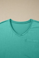 Mint Green Cotton Mineral Wash T Shirt