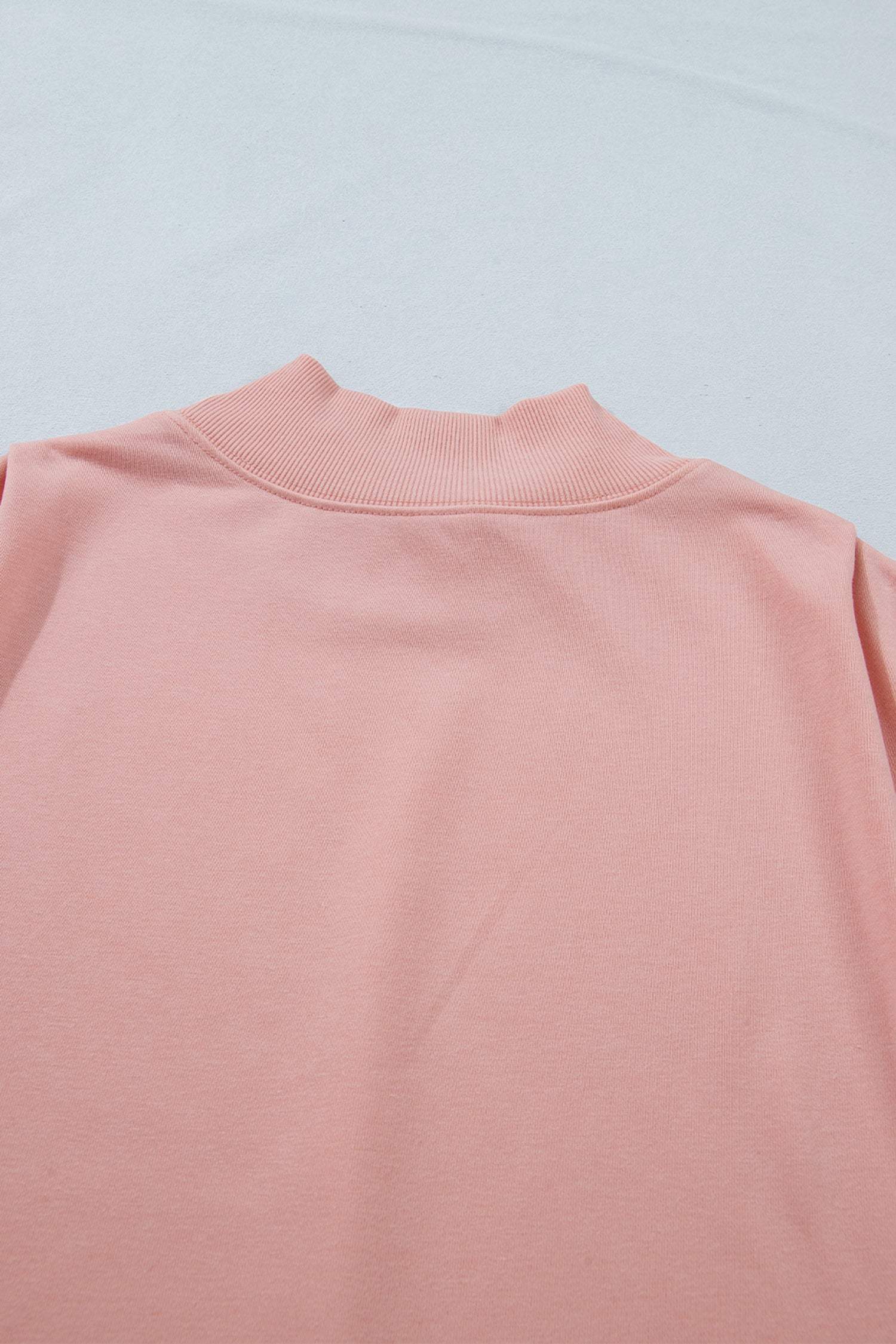 Sky Blue Solid Color High Neck Cap Sleeve Loose Top