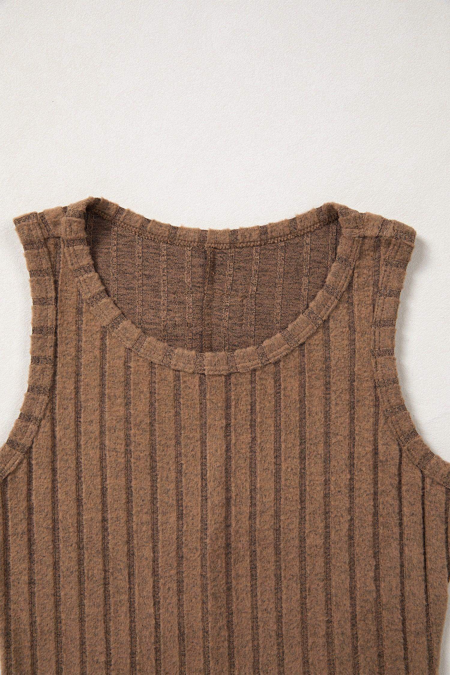 Phalaenopsis Slim Ribbed Mineral Wash Tank Top