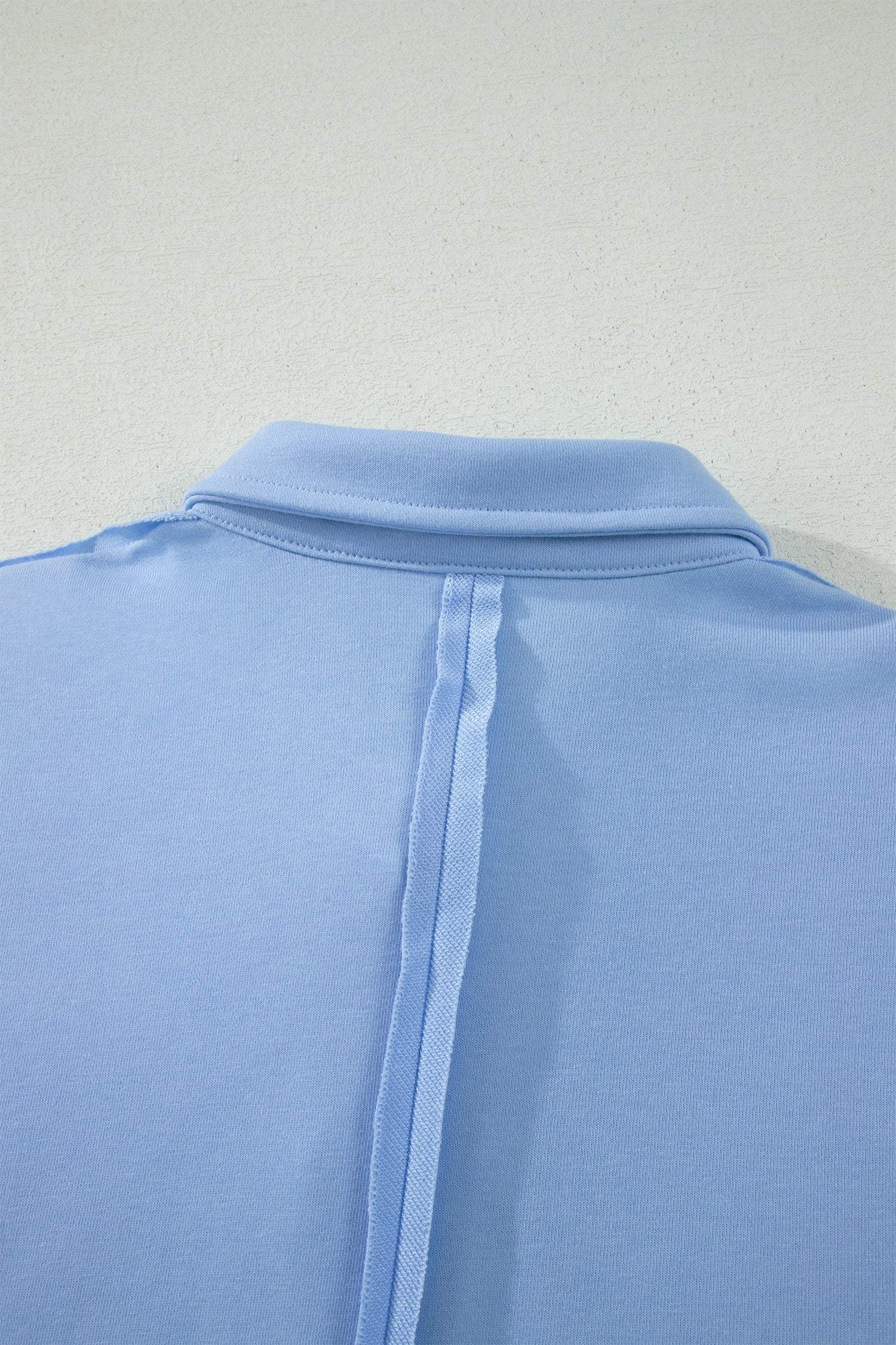 Banana Cream Loose Polo Tee Elastic Waist 2pcs Short Set