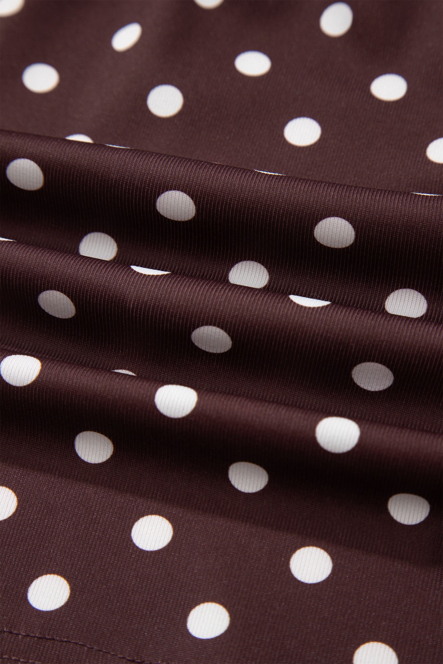 Pink Polka Dot Halter Tank Drawstring Elastic Waist Short Set