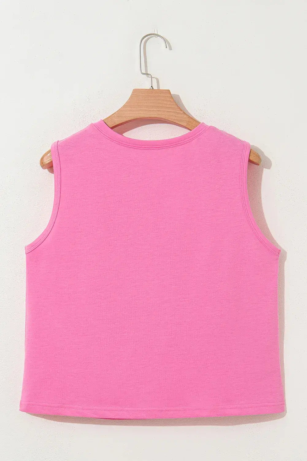 Sachet Pink Bow Print Boxy Fit Tank Top