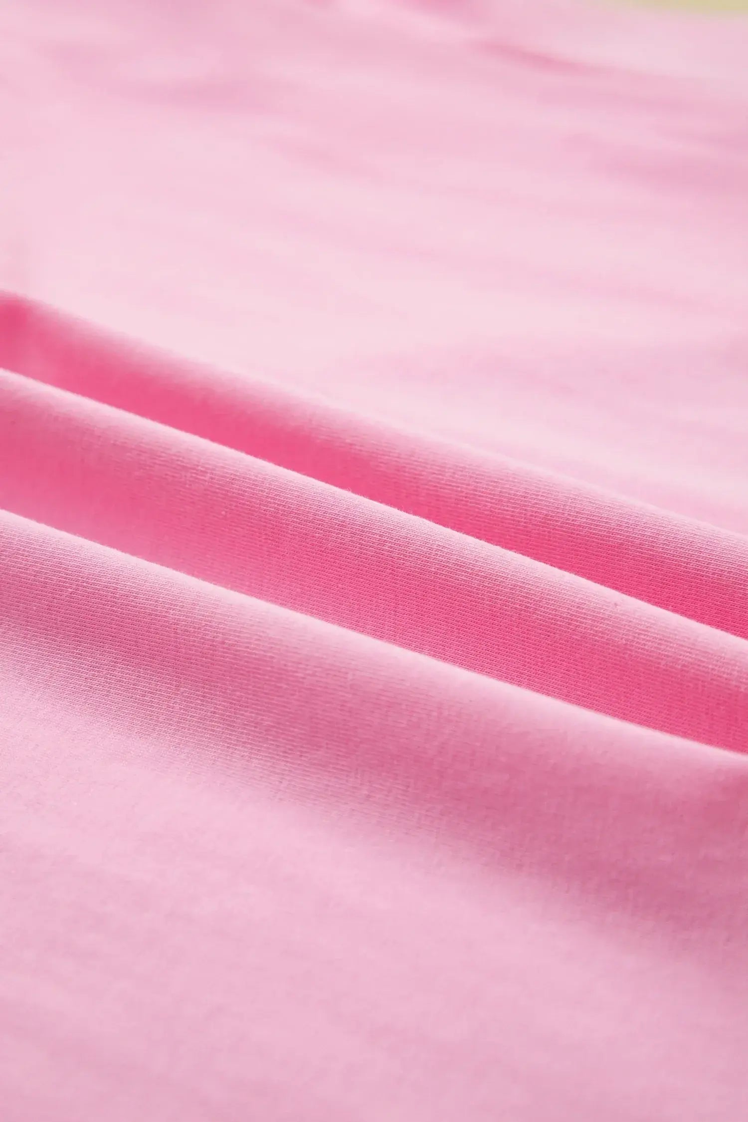 Pink Eyelash Floral Lace Patchwork Half Sleeve Oversize Tee