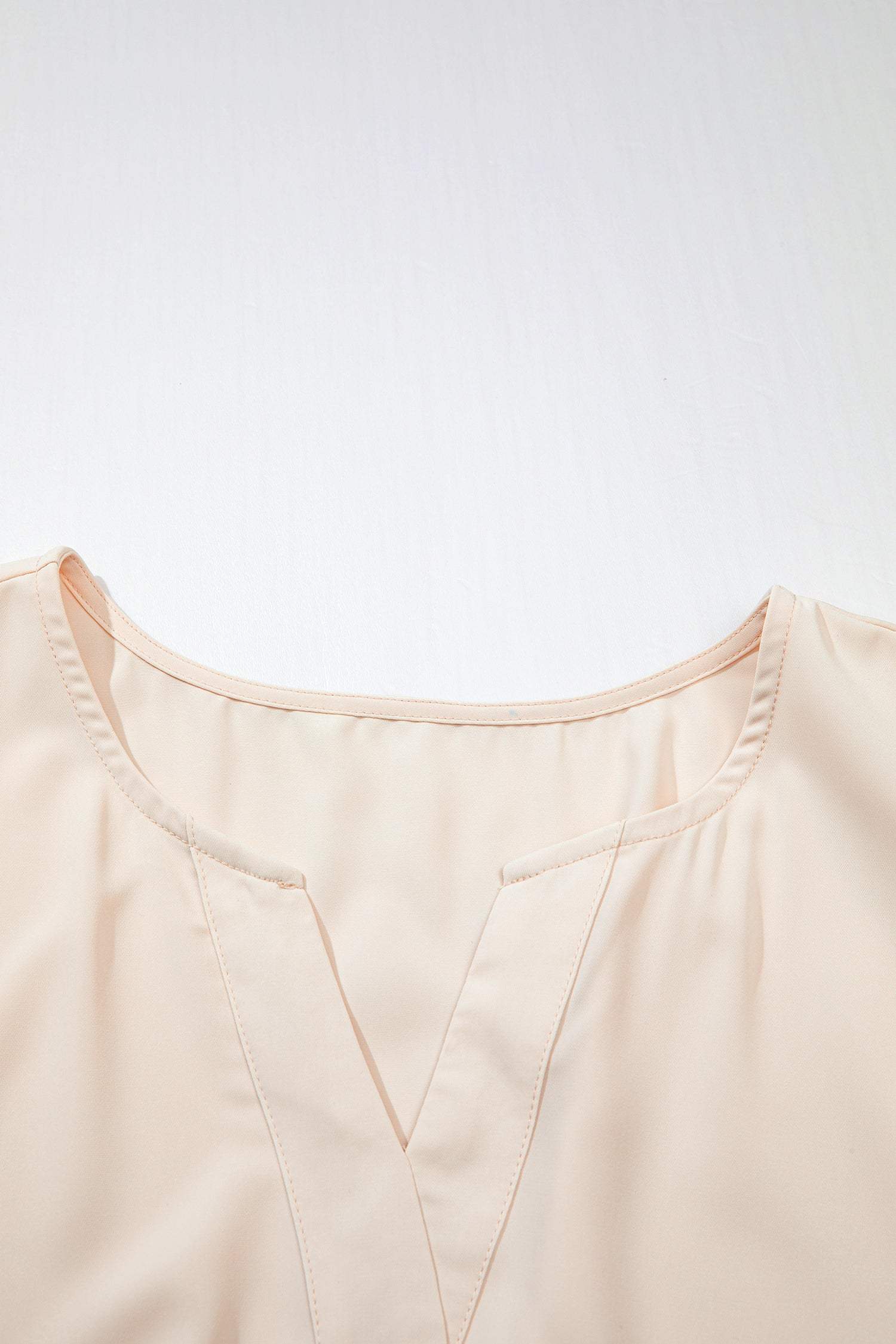Apricot Plus Size V Neck Lacy Embroidery Patchwork Short Sleeve Maxi Dress
