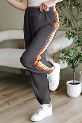 Dearlove Dark Grey Counting Rainbows High Waist Sweatpants