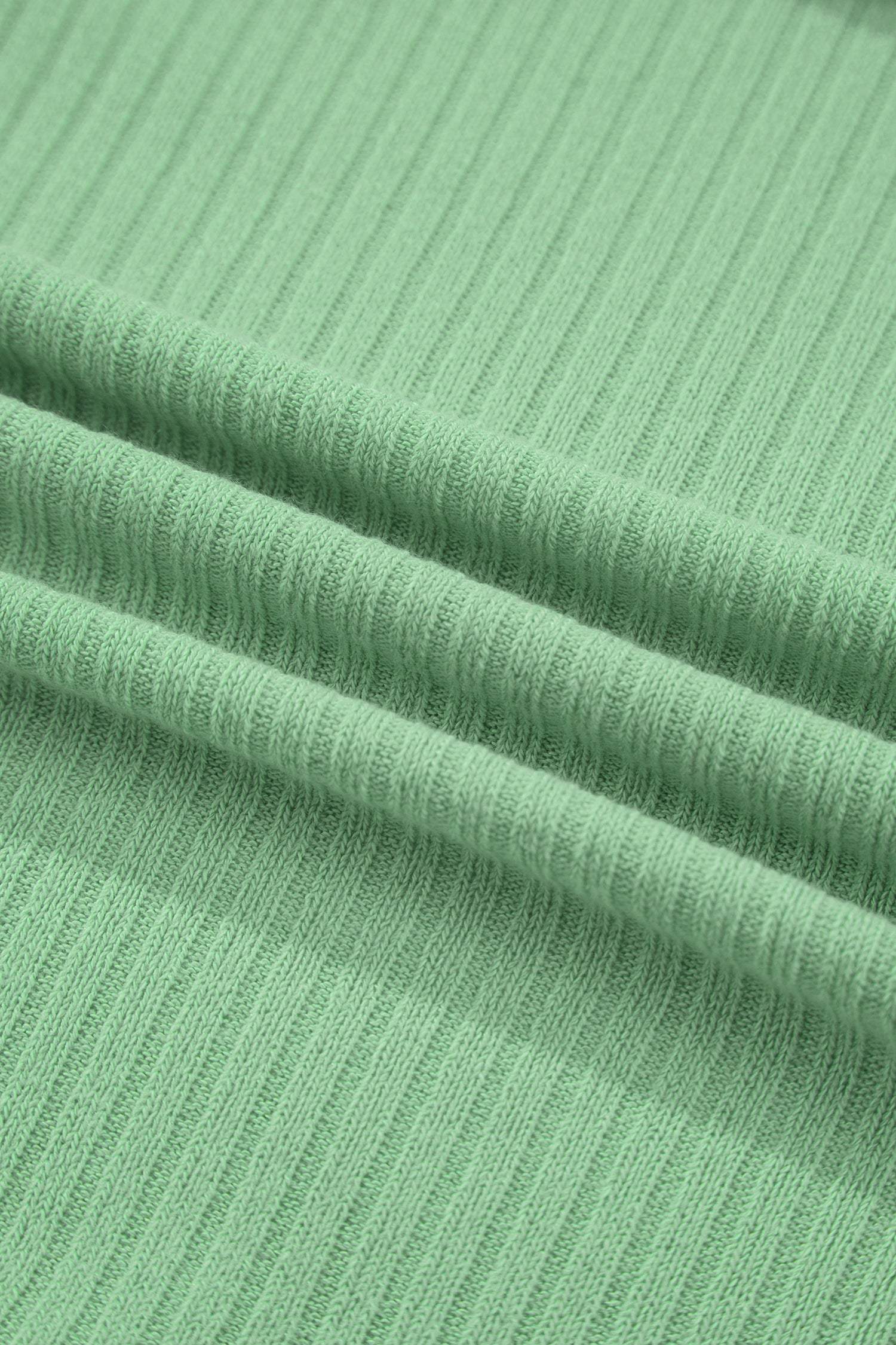 Green Stripe Exposed Seam Ribbed Patchwork Oversized Tee