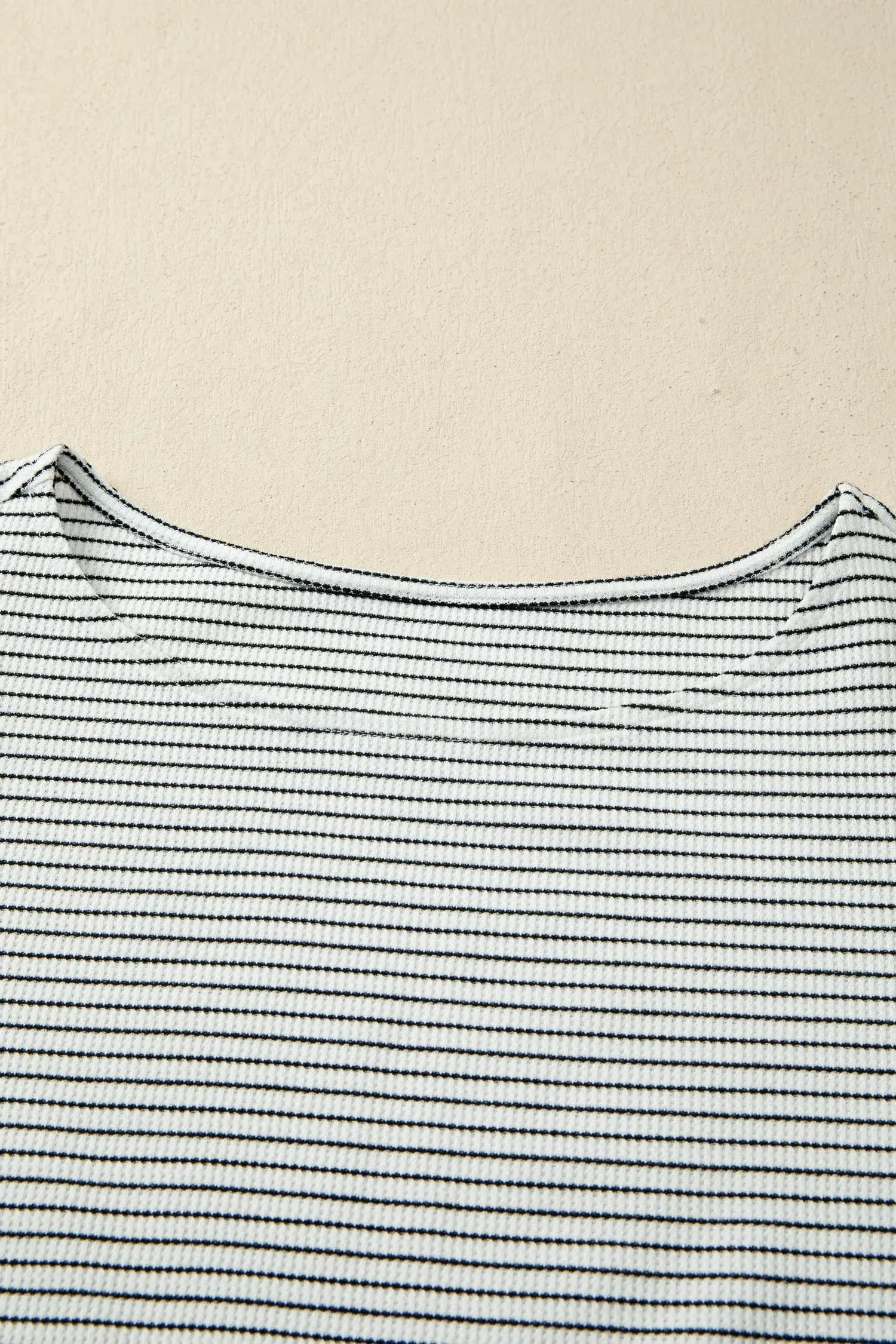 Black Stripe Contrasted Ruffle Trim Casual Tank Top