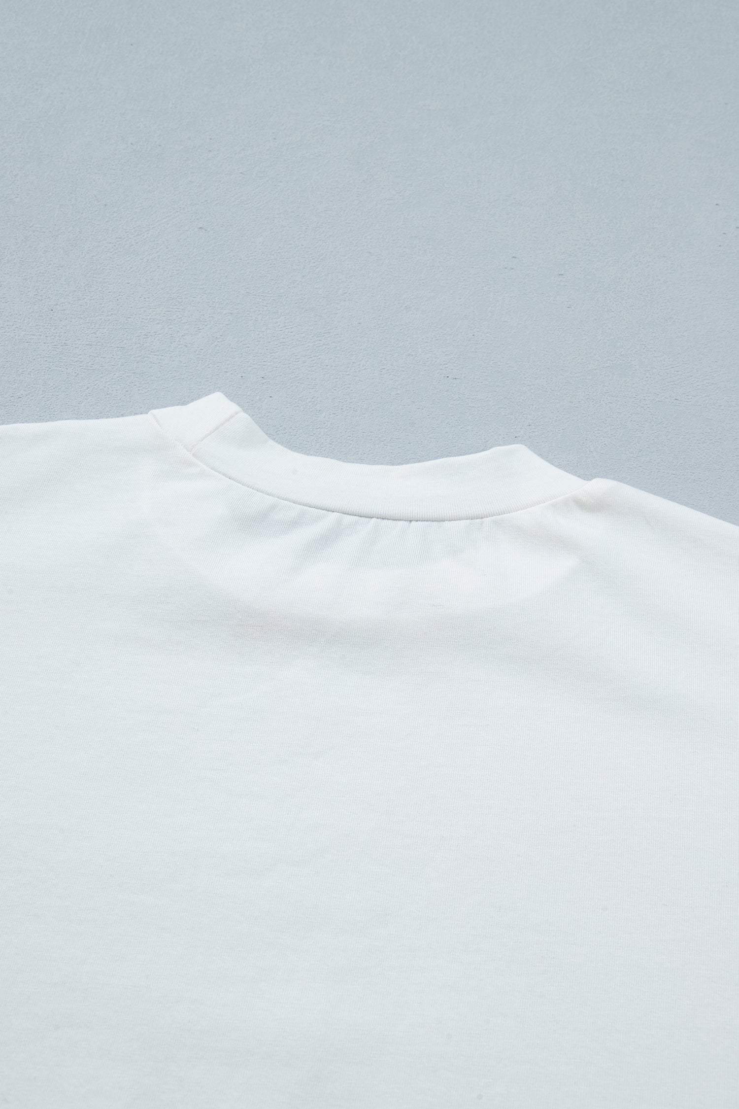 White Asymmetric Lace Hem Patchwork Tee