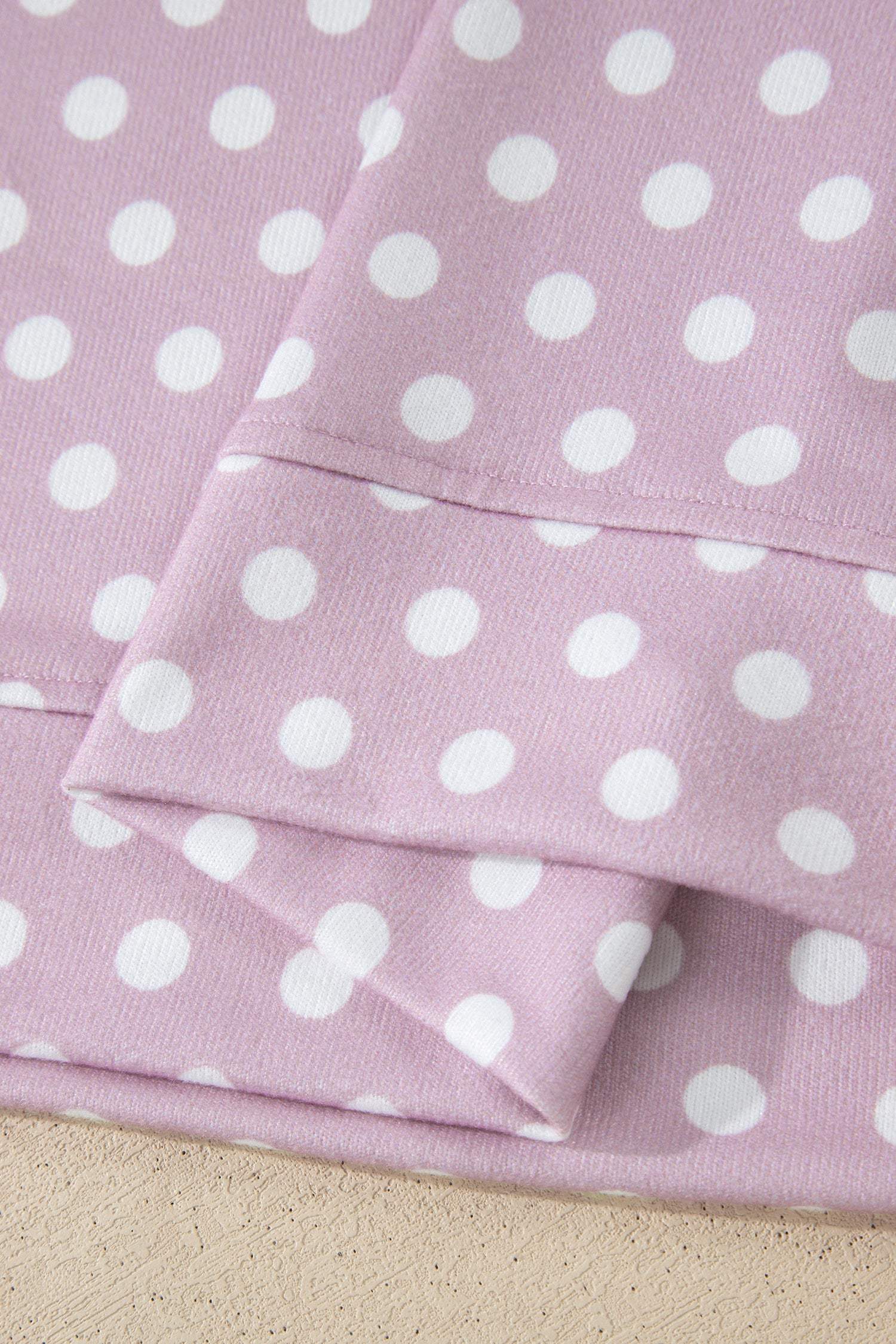 Pink Polka Dot Print Short Set