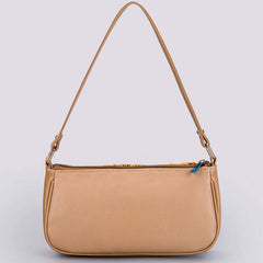 Sequin embroidered flower shoulder bag