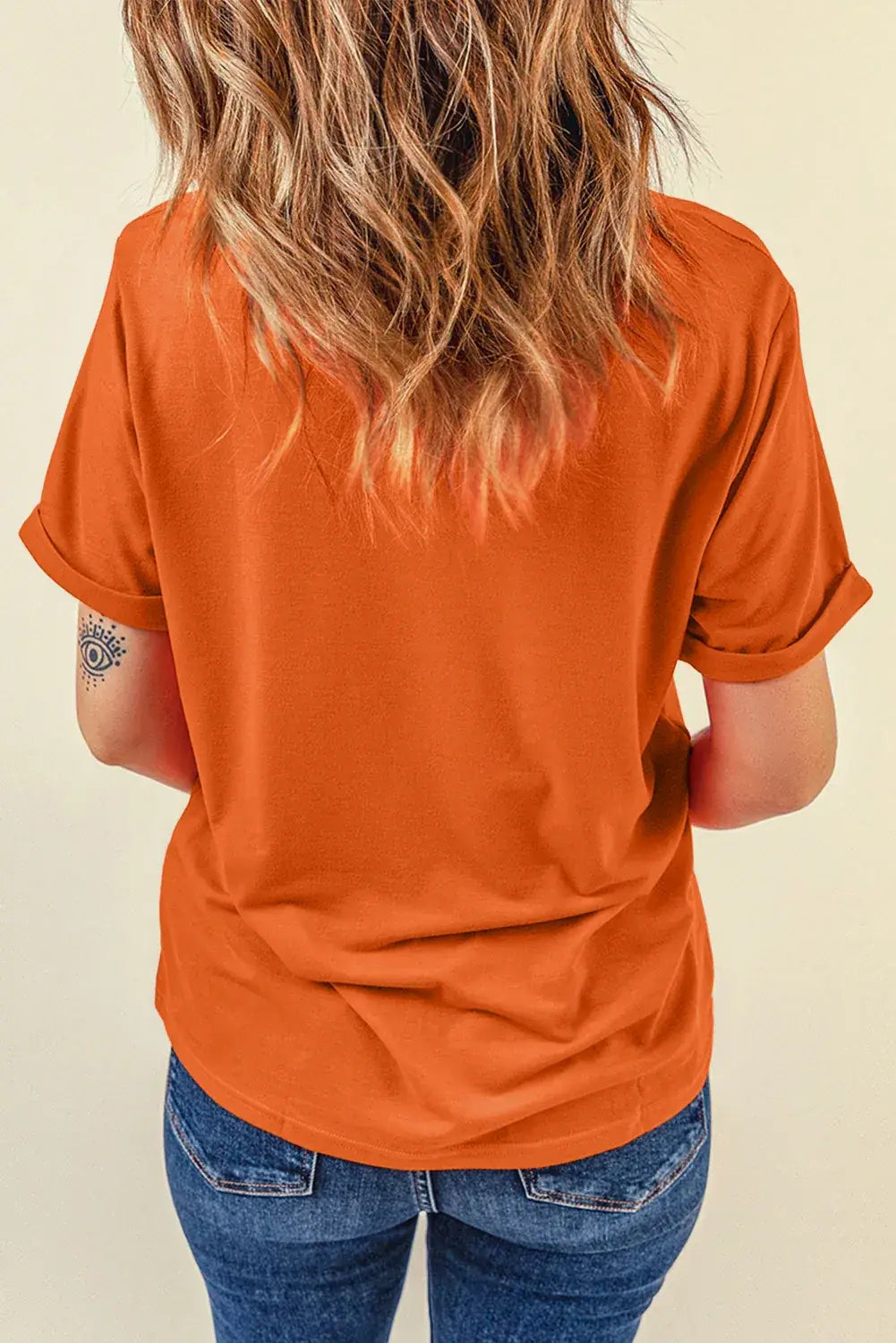 Mint Green Casual Plain Crew Neck Tee