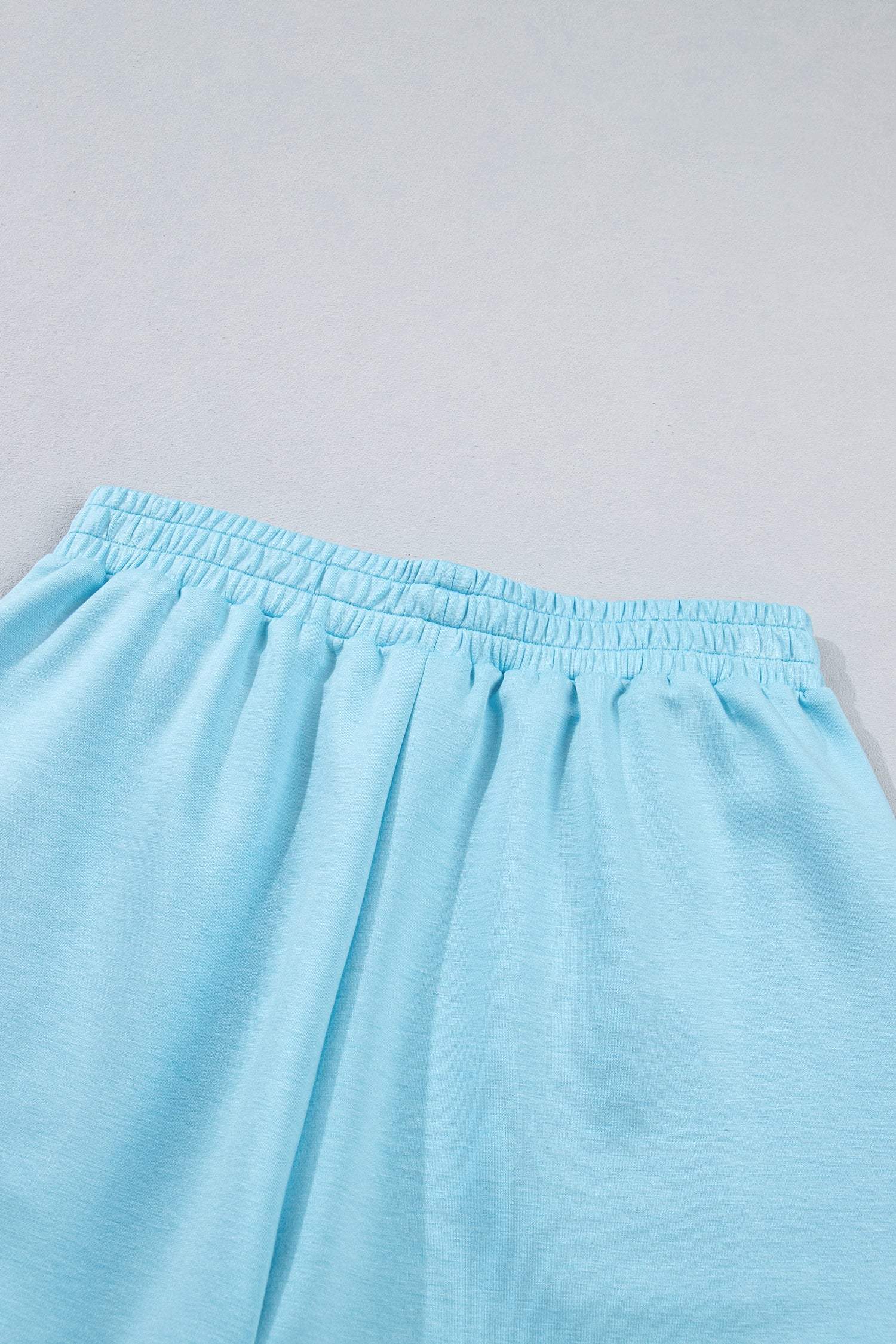 Myosotis Half Zip High Neck Tee Athleisure Short Set