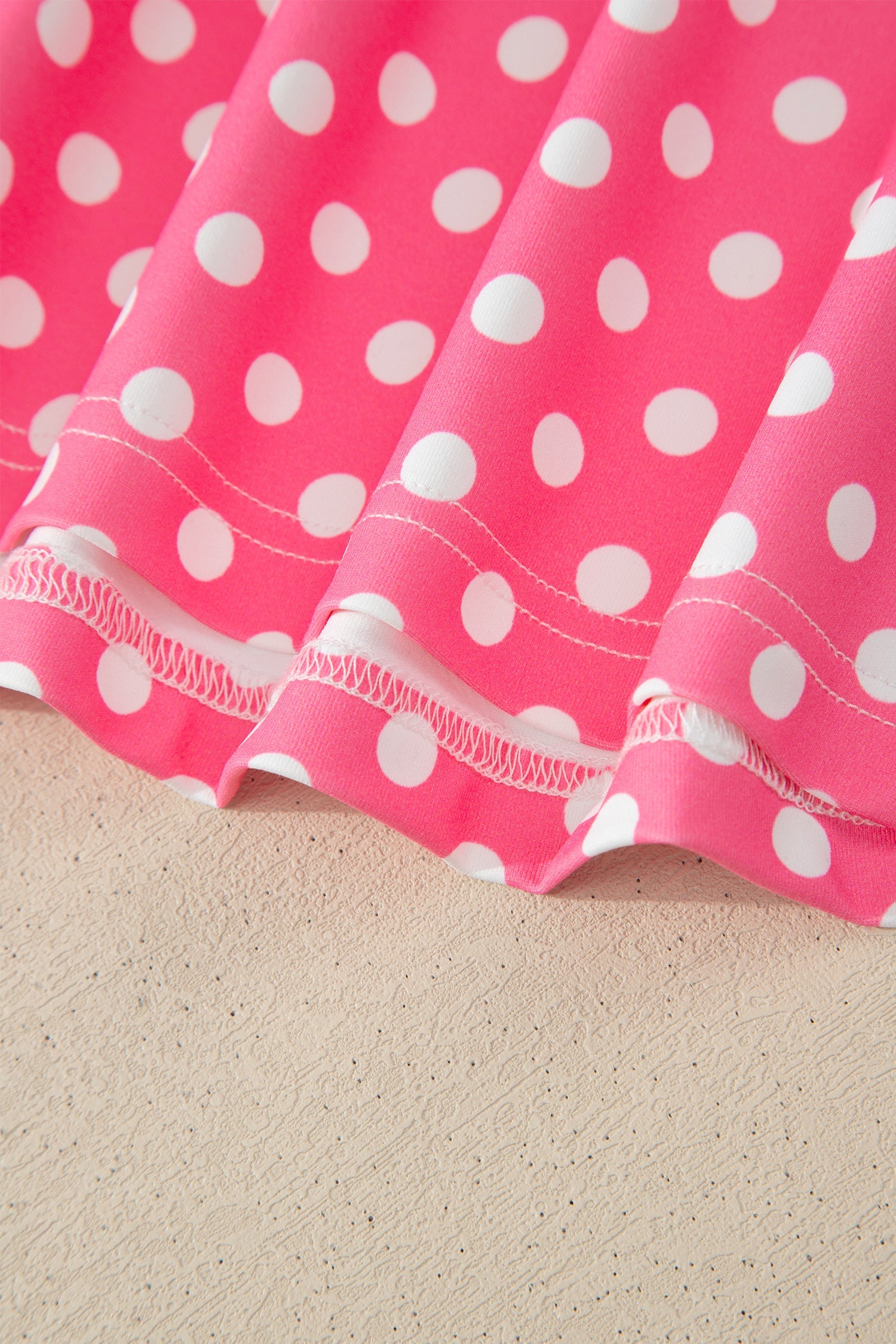 Blue Polka Dot Print Slim Tank Loose Pants 2pcs Outfit