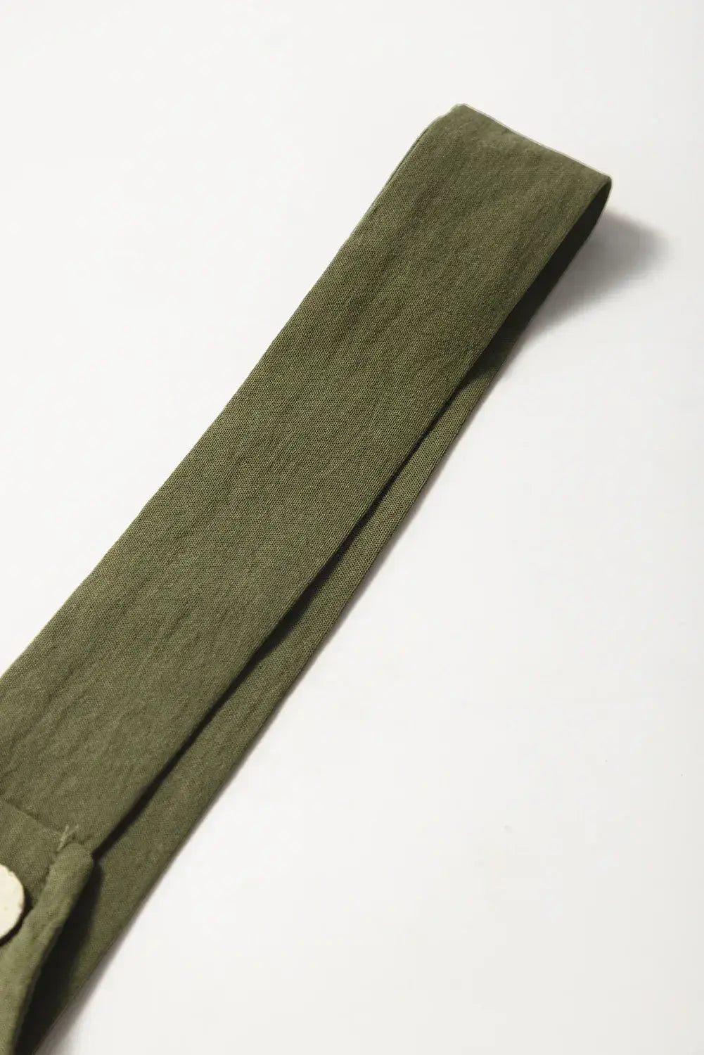 Jungle Green Solid Color Buttoned Straight Leg Overall
