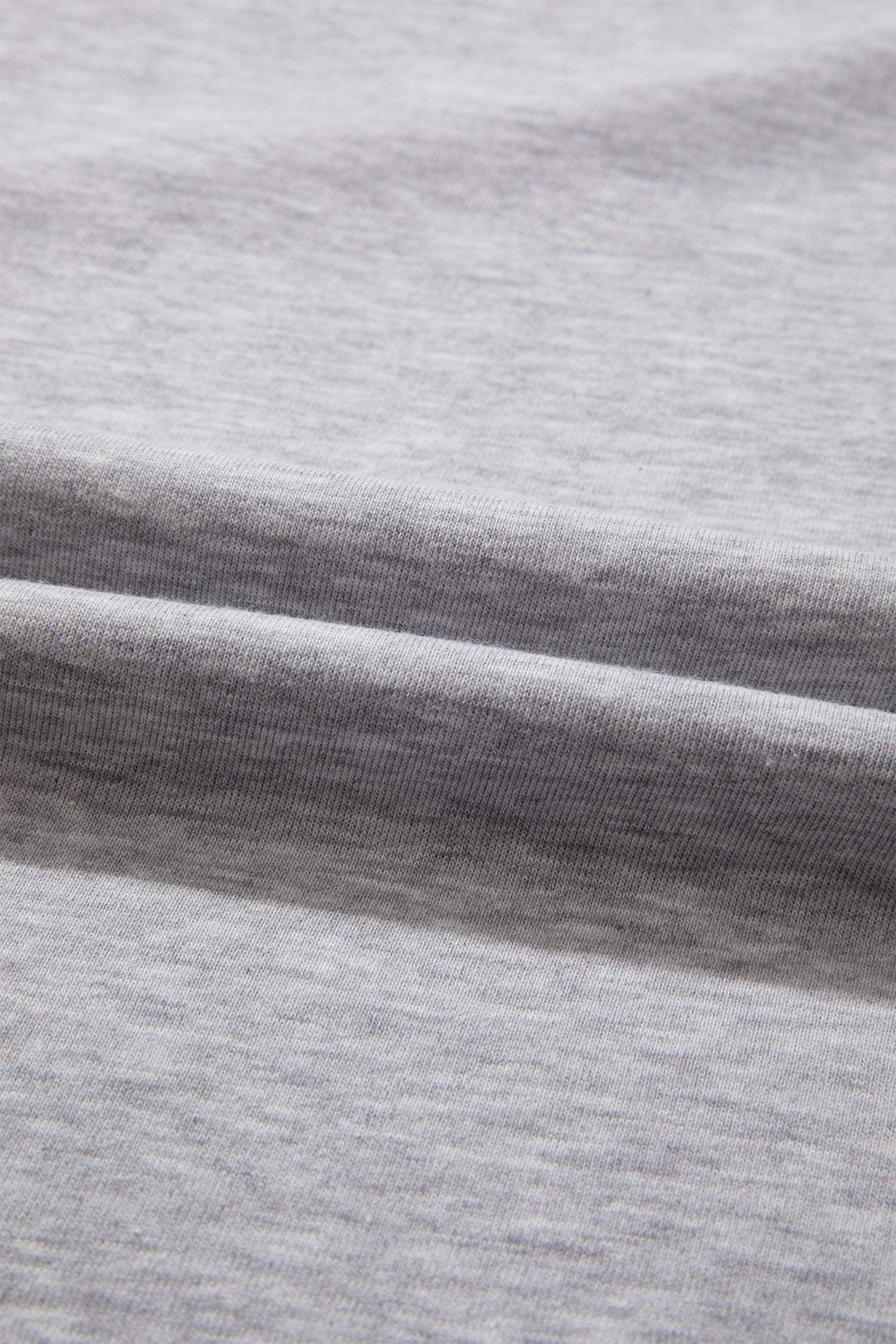 Light Grey Patchwork Detail Raw Edge Oversize Tee