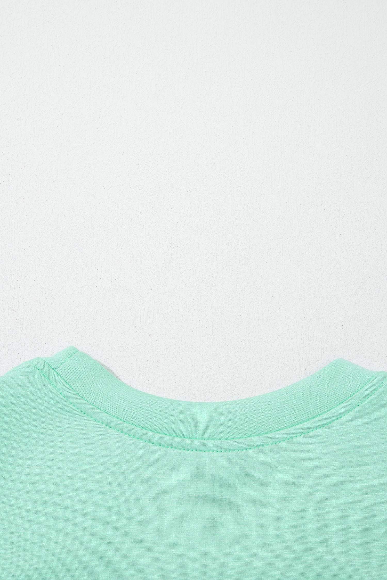 Moonlight Jade Drawstring Elastic Waistband Solid Color Two Piece Casual Set